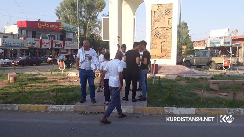 له‌ خانه‌قین به‌ ئاڵای كوردستانه‌وه‌ یادی ریفراندۆمی سه‌ربه‌خۆیی كرایه‌وه‌